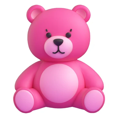 pink teddy bear sticker