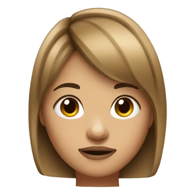 woman who looks like a chipmunk with short hair and bangs mad  sticker