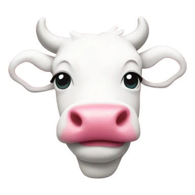 White heart with pink cow prints sticker