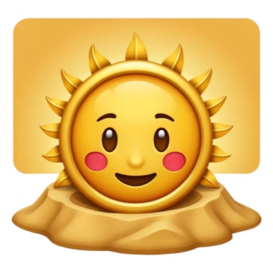 haz un emoji de un desierto caluroso sticker