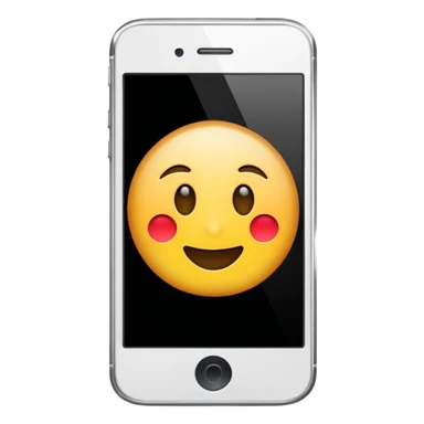 emoji de un celular iphone sticker