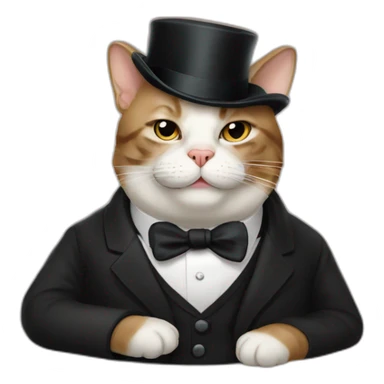 Cat Winston Churchill sticker