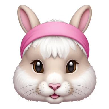 Rabbit with  head band  sticker