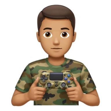  homme-avec-manette-ps4-camouflage not human sticker