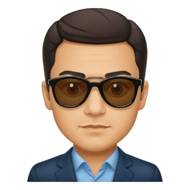 Pedro Sánchez with sunglasses, classic Telegram sticker sticker