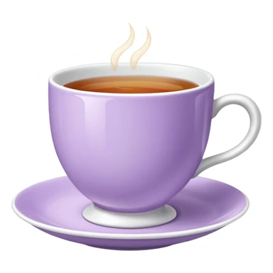 porcelain tea lilac sticker