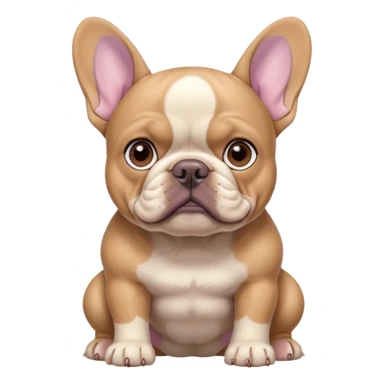 lilac tan frenchie sticker