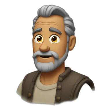 Senior pixar con barba sticker