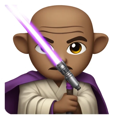 Mace Windu with lightsaber sticker