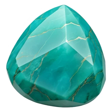 Highly high quality, smooth, clean lines, no emoji icons, highly detailed, ultra realistic, 3D rendering, isolated, turquoise nephrite gemstone crystal  sticker
