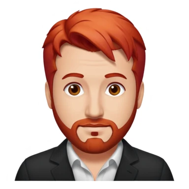 Joey Fatone with red hair sticker
