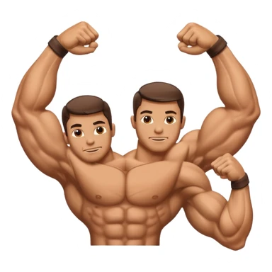 Braço Bíceps Flexionado direito e esquerdo sticker