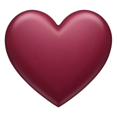Corazón de color vinotinto, para el teclado sticker