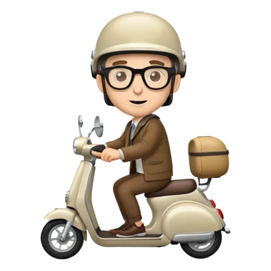 A jew on a scooter  sticker