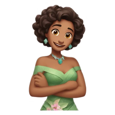 Grand mother Moana Disney happy hold gem sticker