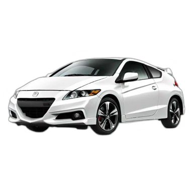 Honda crz with vroom vroom text sticker