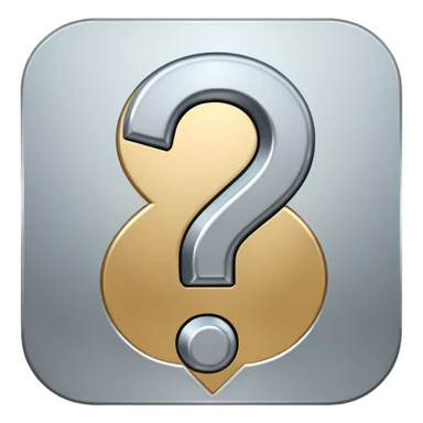 question mark sticker