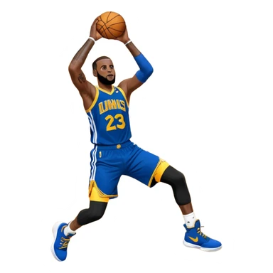LeBron James dunking on Stephen curry  sticker