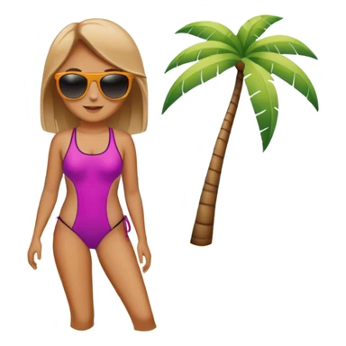 Tanning on the beach sticker
