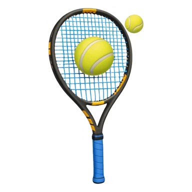padel a racket with a yellow tennis ball sticker