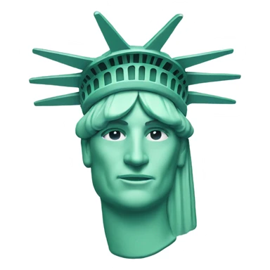 statue of liberty head sticker