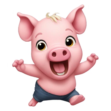 Cerdito bailando sticker
