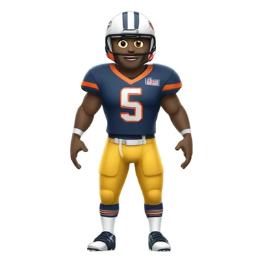 Create me as a nfl player  sticker