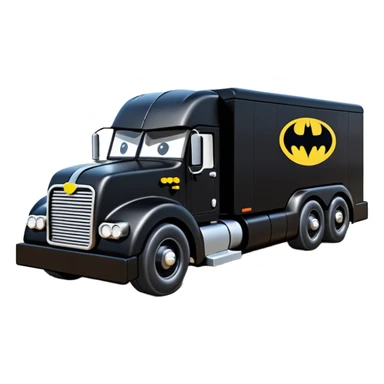 futuristic Batman’s Venomobile  loosely based on 1956 freightliner moving truck Lego (flat long straight organically-shaped mechanical roomy interior seating inside the body) stealthy town hot rod desert dirt racing rwd rail sticker