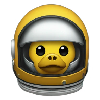 a minnesota loon with an astronaut helmet sticker