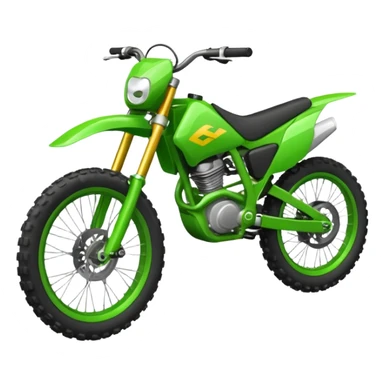 green enduro bike sticker