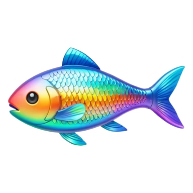 small fish fake bait fishing sticker