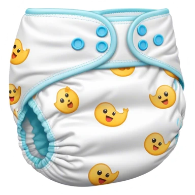 Disposable  printed baby diaper sticker