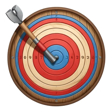Axe throwing hitting target illustration  sticker