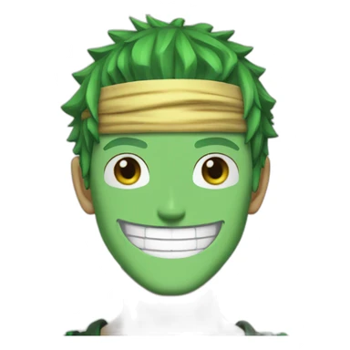 One piece zoro smile sticker