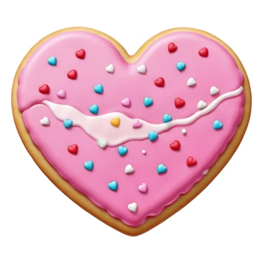 an aesthetic pink  christmas cookie sticker