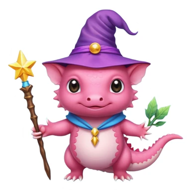 Axolotl Wizard sticker