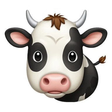 Cow print journal sticker