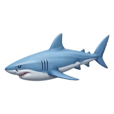 Make a shark with blue Nike shoes  sticker