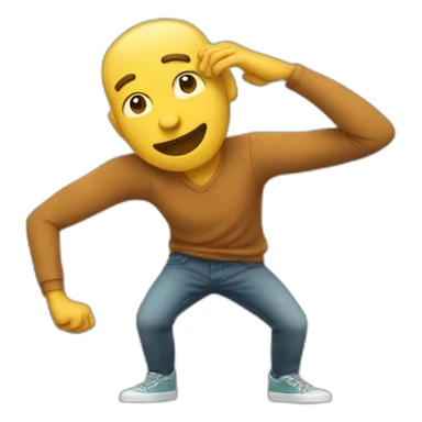 homme qui fait un dab sticker