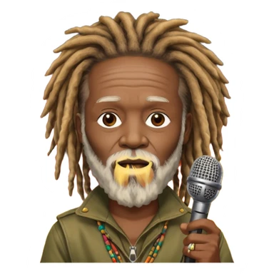 Burning Spear holds Burning Spear  sticker