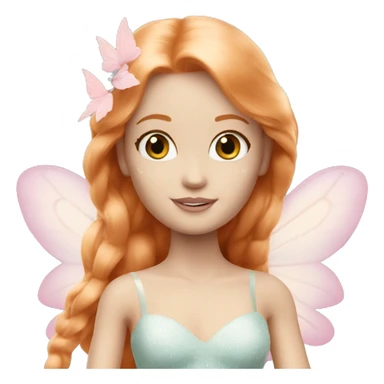 Pale Barbie fairy ginger sticker