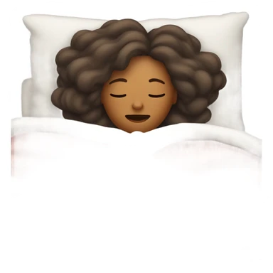 woman sleeping in bed sticker