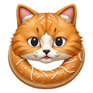 Simit yiyen kedi sticker