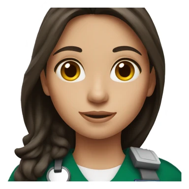 Paramedic brunette sticker