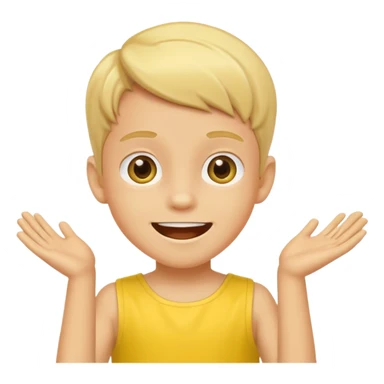 Soccer Player boy dance in yellow dress sticker