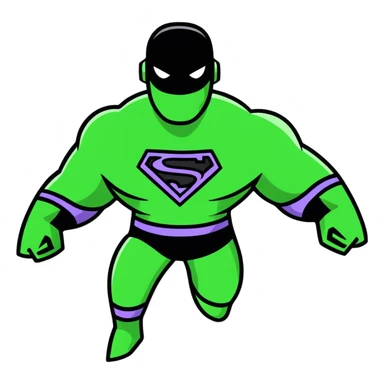 shape-shifting superhero with multiple arms sticker