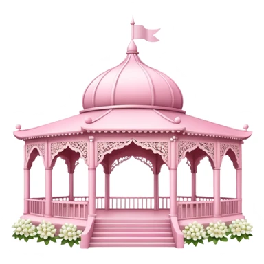 pink wedding pavillion sticker