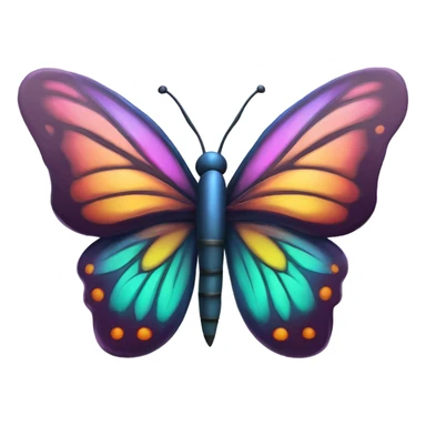 Mariposa fumando sticker