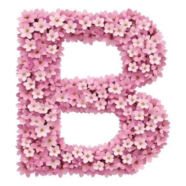 the number 25 made out of cherry blossoms sticker