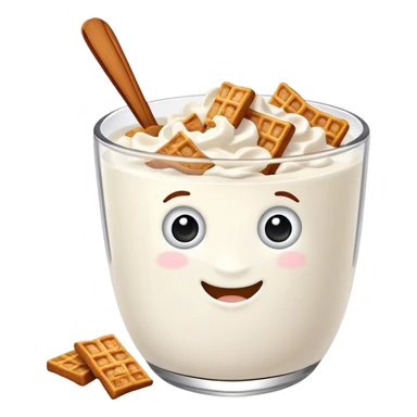 Yogurt with cinnamon toast crunch cereal sticker